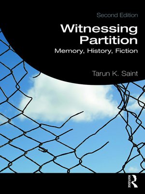cover image of Witnessing Partition